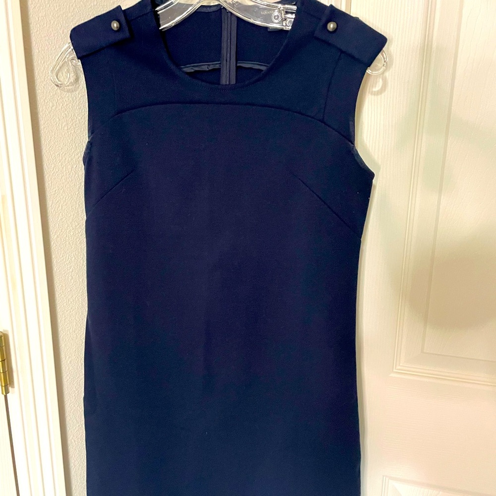 Navy blue banana republic dress size 0